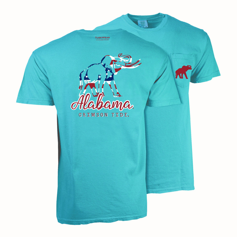 Tuskwear American Outline Tee - Short Sleeve, Comfort Colors