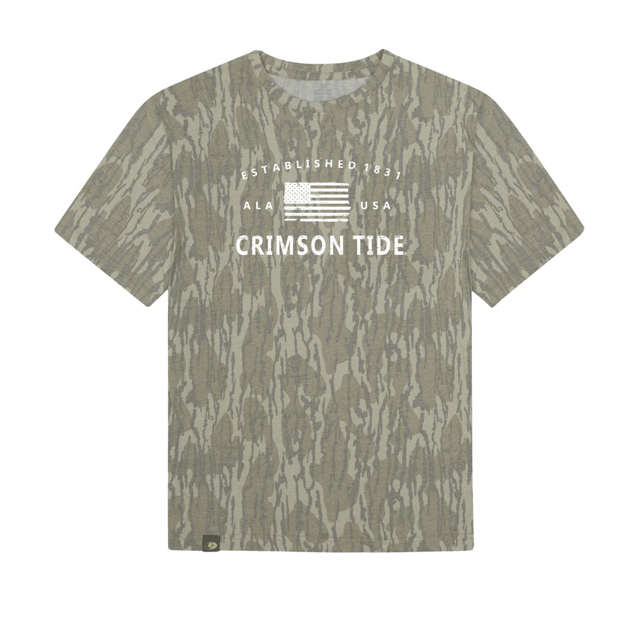 Tuskwear Americana Badge 1 Washed Out Tee - Short Sleeve, Mossy Oak