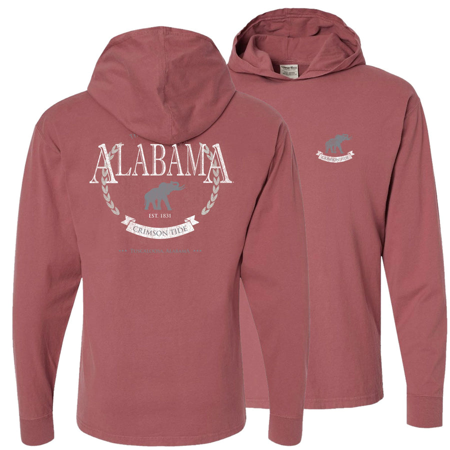 Tuskwear Legacy Design Tee - Long Sleeve Hooded, ComfortWash