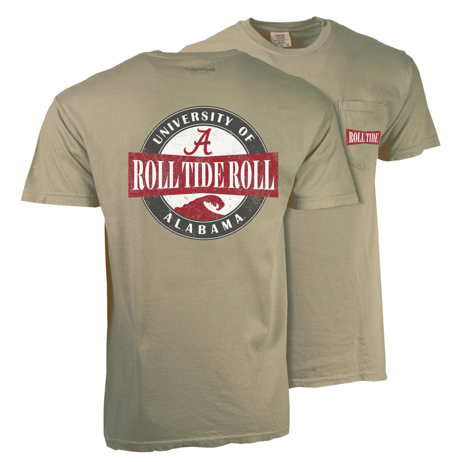 Tuskwear Roll Tide Roll Wave Tee - Short Sleeve, Comfort Colors