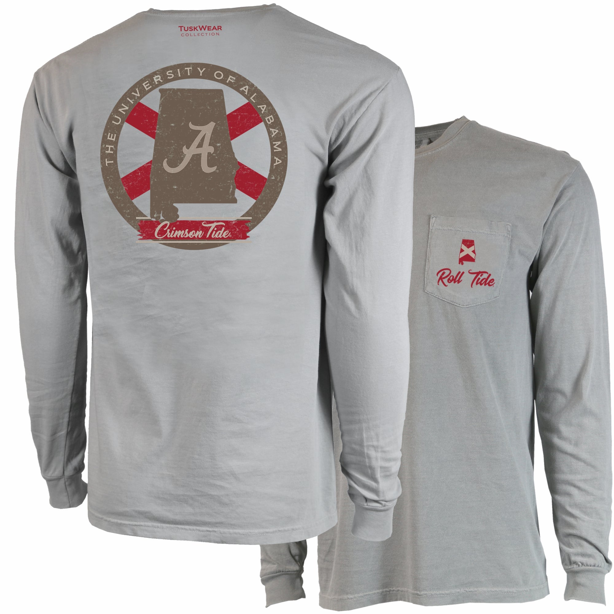 Tuskwear State Seal Tee - Long Sleeve, Comfort Colors