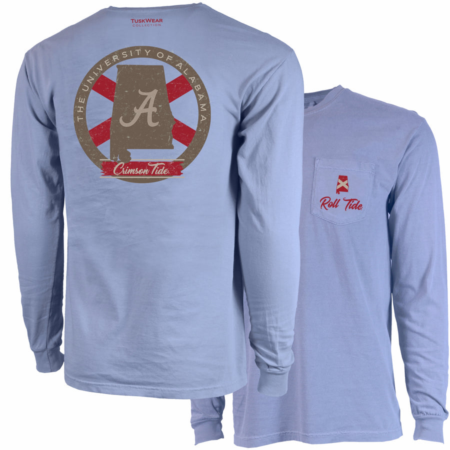 Tuskwear State Seal Tee - Long Sleeve, Comfort Colors